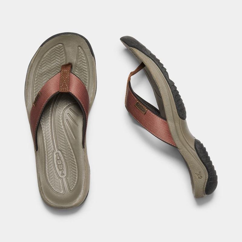 Chanclas Keen Kona Flip II Para Hombre Marrom - Sandalias Keen Mexico (630984-XTL)